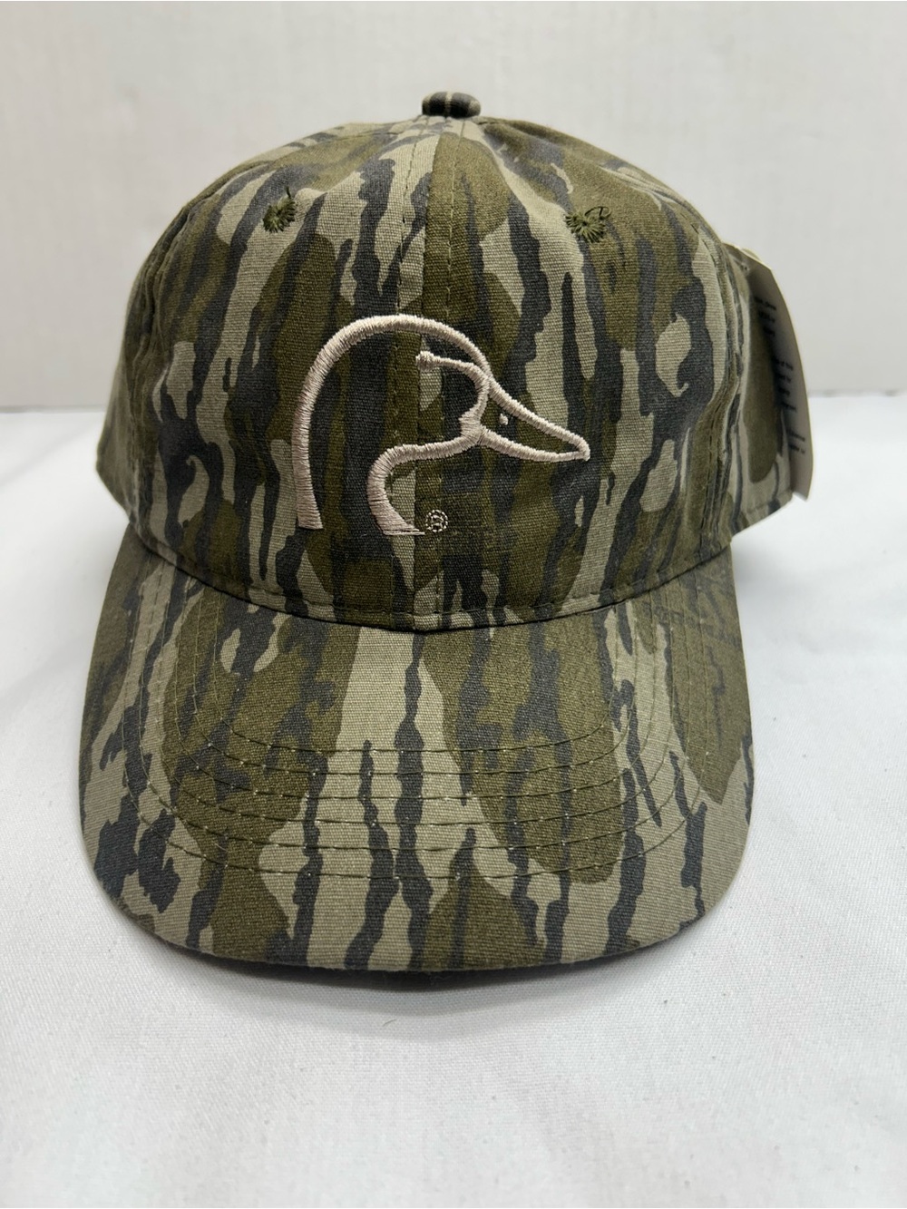 Ducks Unlimited Mossy Oak Bottomland Retro Camo Hat Cap Outdoor Cap OSFM NWT